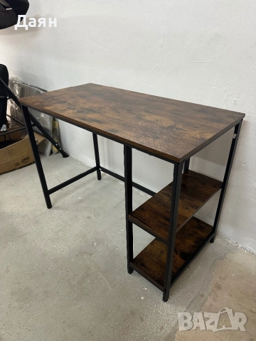 Компютърно бюро в индустриален стил VASAGLE, снимка 7 - Бюра - 51984327