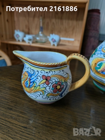 Уникален ръчно рисуван комплект керамика , снимка 9 - Декорация за дома - 51675275