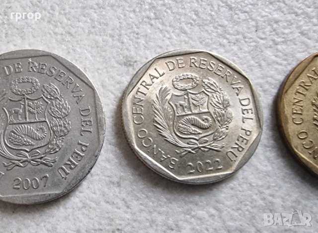 Монети .Перу. 10, 20, 50 сентимос. 1 и 5 солес. 5 бройки., снимка 7 - Нумизматика и бонистика - 42617891