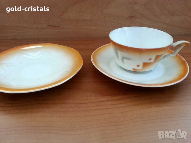 стар немски порцелан кахла чаша за кафе 