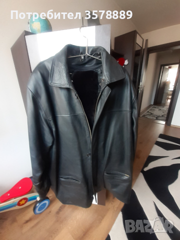 Мъжко яке от естествена кожа 3XL, снимка 5 - Якета - 43833560