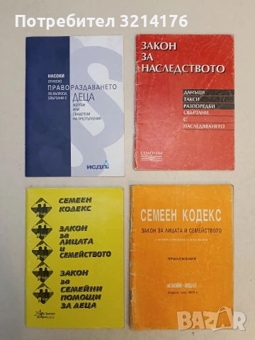 Закон за наследството. Данъци, такси, разпоредби, свързани с наследяването - Сборник (1997)