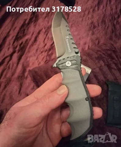 Сгъваем масивен нож, снимка 4 - Ножове - 50413650