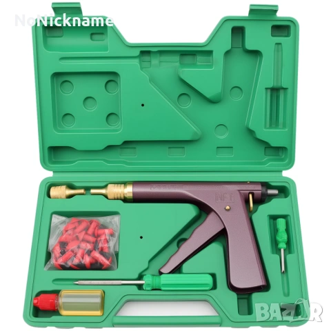 Ремонтен комплект за безкамерни гуми Вакуумен пистолет ремонт на гуми, тапа тип гъба за спукана гума