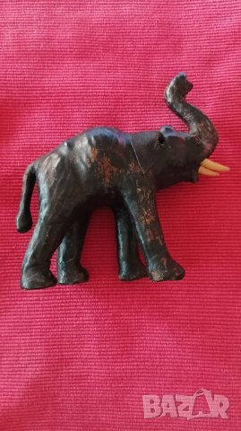 Стар слон папие маше. , снимка 4 - Антикварни и старинни предмети - 42551456
