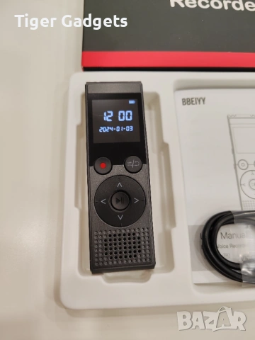 BBEIYY V10 диктофон 128GB мини записващо устройство 3072kbps, снимка 8 - Други - 53998969