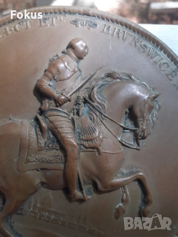 Стар голям английски плакет, снимка 3 - Антикварни и старинни предмети - 53307242