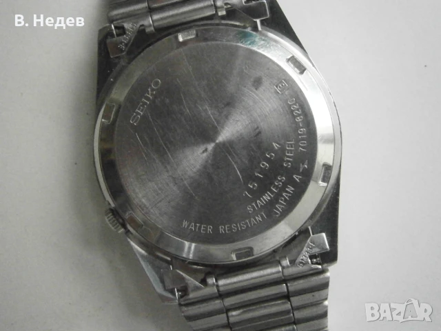 SEIKO 5, cal. 7019-8220, vtg automatic, каса – 35,0mm, Japan, TOP!, снимка 7 - Мъжки - 51094404