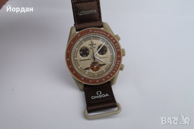 SWATCH ''Омега'' хронограф РЕПЛИКА 42мм, снимка 8 - Мъжки - 39284345