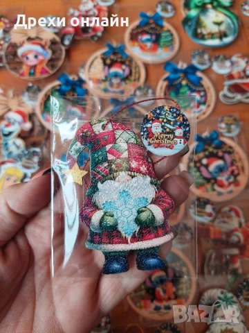 Дървени играчки за елха и магнитни, снимка 15 - Декорация за дома - 52354853