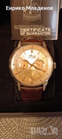 Часовник Lotus 18216/3 Gentleman Multifunction Brown Leather, снимка 9 - Луксозни - 38515532
