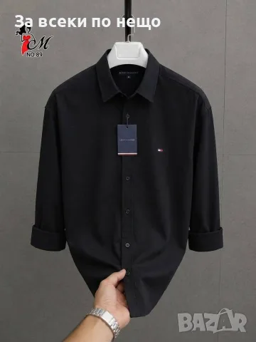 Tommy Hilfiger Мъжка Риза С Дълъг Ръкав И Класическа Яка - Различни Цветове Код SK2090, снимка 2 - Ризи - 55940687