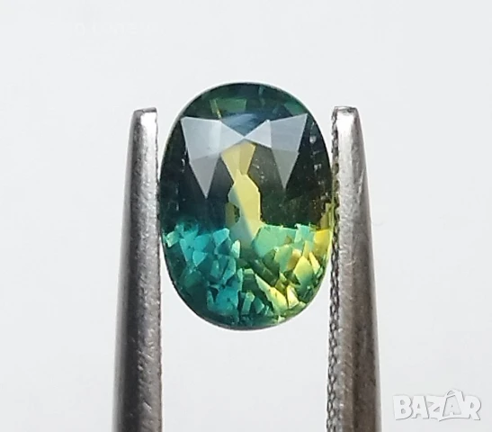 Уникален трицветен сапфир 1.41кт.! Сертифициран! Нов!, снимка 3 - Други - 47220272