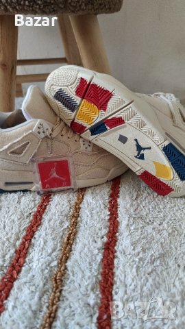 Nike Air Jordan 4 Blank Canvas Нови Обувки Кецове Маратонки Бежови Размер 38 Номер , снимка 2 - Маратонки - 42679988