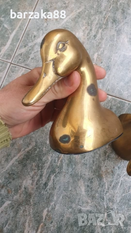 Бронзови стопери за книги Патки Пате, снимка 2 - Колекции - 54283408