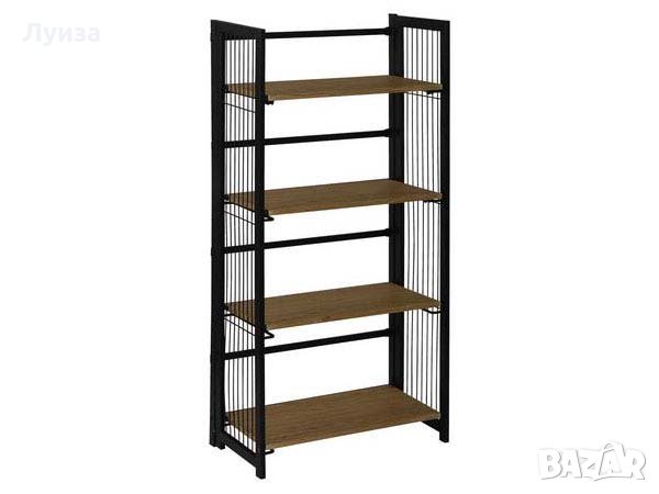 Голяма стабилна СГЪВАЕМА етажерка-дърво и метал