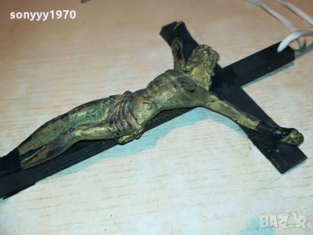 КРЪСТ С ХРИСТОС-42Х17СМ С ВЪЖЕ ЗА НОСЕНЕ, снимка 5 - Колекции - 29259592