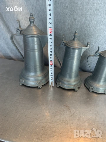   кана за бира, калаени кани, комплект  , снимка 4 - Антикварни и старинни предмети - 51421463