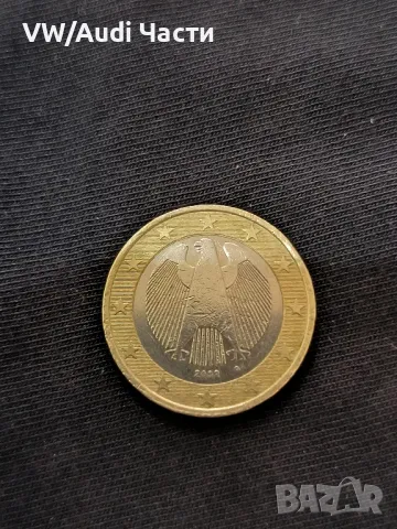Монета 1 евро Германия 2002г. минт / буква G / 1 euro Germany 2002 letter G, снимка 2 - Нумизматика и бонистика - 49009960