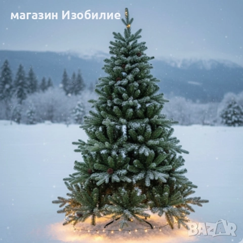 Красива коледна елха с естествено излъчване – празниците започват тук!, снимка 8 - Декорация за дома - 52301751