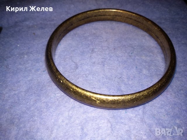 ПОЗЛАТЕНА МЕДНА РЪЧНО ИЗРАБОТЕНА РЕТРО АРТ ГРИВНА 37943, снимка 5 - Антикварни и старинни предмети - 40831263