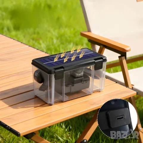 LED челник със сензор соларно зареждане и power bank, снимка 8 - Аксесоари и консумативи - 55865246