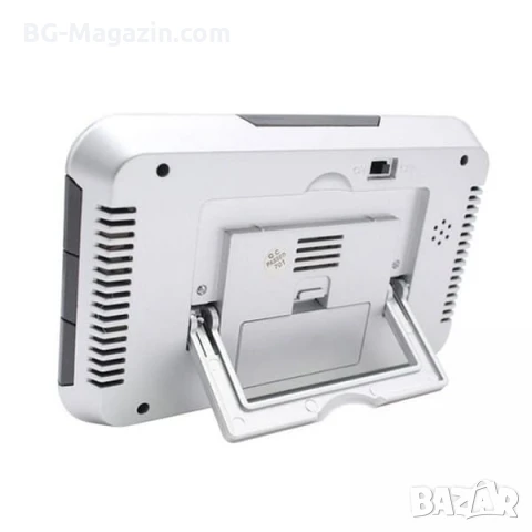 Дигитален настолен часовник с термометър сензор дата гласово управление за спалня офис електронен, снимка 3 - Други - 51039810