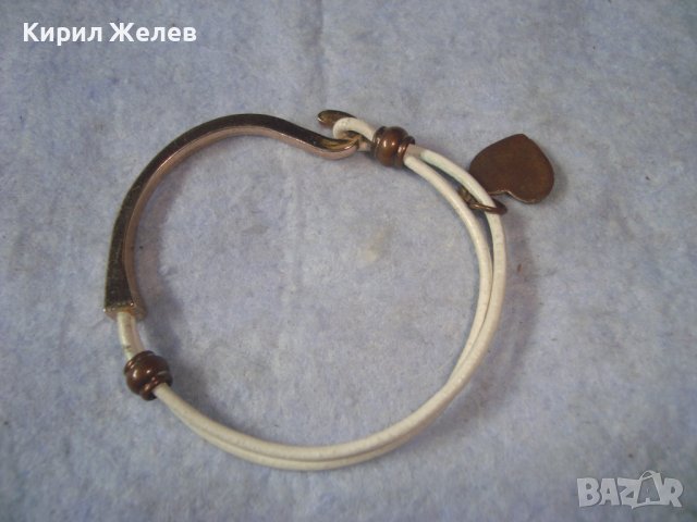 КРАСИВА ПОЗЛАТЕНА ХЕНД МЕЙД МОДНА ЛЯТНА АРТ ГРИВНА с ЦИРКОНИ 21354, снимка 4 - Гривни - 37656691