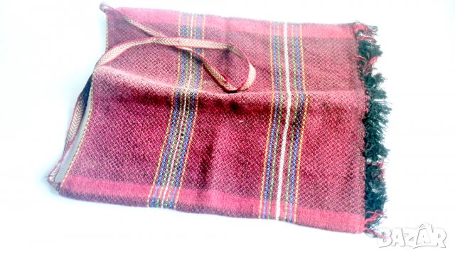 Стара тъкана торба от чийз Царско време 1930-те, снимка 5 - Антикварни и старинни предмети - 39778555