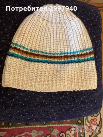 Зимна шапка ръчно плетена, снимка 10 - Шапки - 33755102