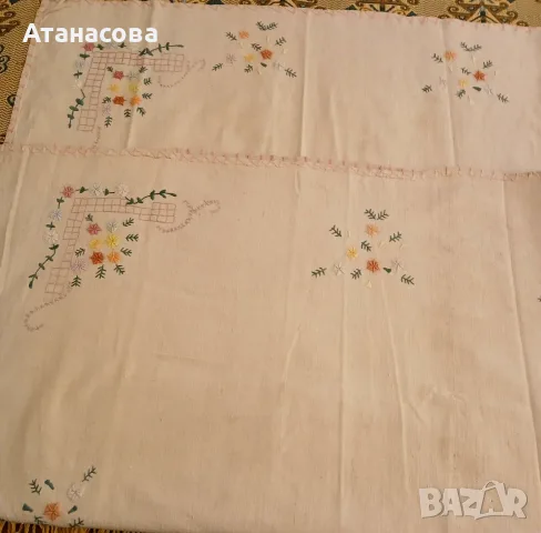 Автентична покривка и домашно тъкани кърпи, снимка 2 - Други - 51238195