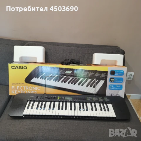 Синтезатор Casio CTK 240, снимка 2 - Синтезатори - 50941019