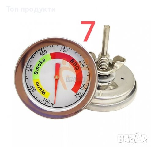 Термометър за, скара, барбекю, камина, пещ, фурна, храни, напитки, месо, снимка 7 - Камини - 28321384