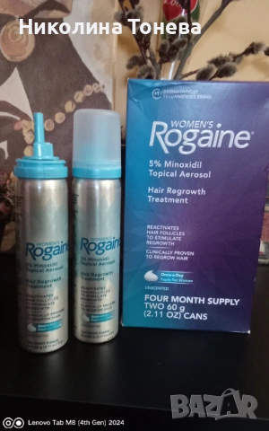 Миноксидил 5% пяна, за жени