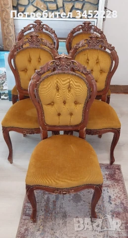 столове дърворезба за ценители 5 броя 
