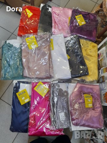 комплект сатен ношница и халат, снимка 2 - Нощници - 44338496