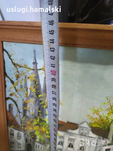 Картина живопис платно/масло, снимка 4 - Антикварни и старинни предмети - 54050136