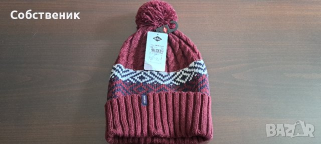 НОВО с етикет lee cooper зимна топла шапка с помпон акрил, снимка 1 - Шапки - 38309638