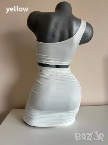 Бяла къса рокля , снимка 2 - Рокли - 54061679