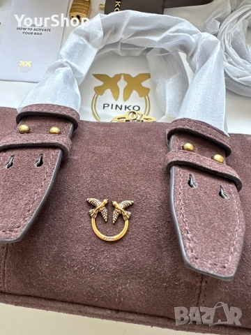 Дамска чанта Pinko Bowling bag baguette, снимка 3 - Чанти - 54049380