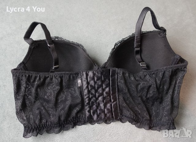 Intimissimi Lingerie 80C луксозен черен дантелен сутиен, снимка 4 - Бельо - 42831935
