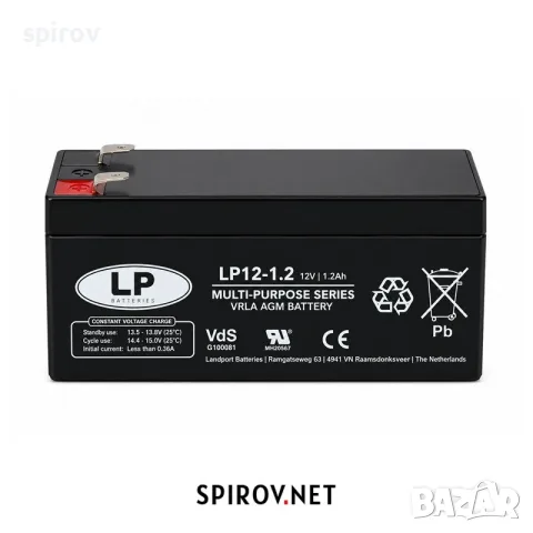 VRLA aкумулатор LP Battery 12V 1.2Ah LP12-1.2, снимка 1 - Части - 55733394