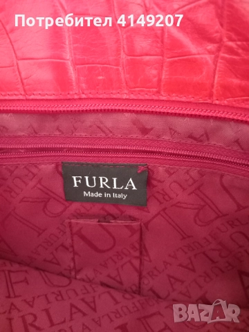 Чанта от естествена кожа  Furla, снимка 2 - Чанти - 51596520