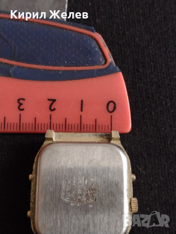 Рядък мъжки часовник SEIKO QUARTZ ANTI-MAGNETIC  за части няма стъкло - 26862, снимка 5 - Антикварни и старинни предмети - 36536458
