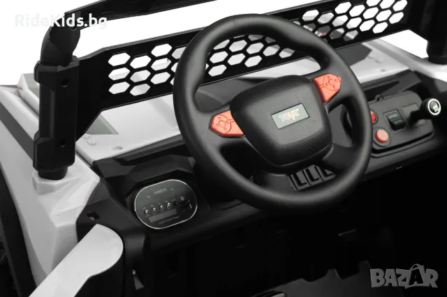 Офроуд акумулаторен автомобил BLAZE, Бял– 4x4, до 35кг., с дистанционно и LED, снимка 10 - Детски велосипеди, триколки и коли - 49976363