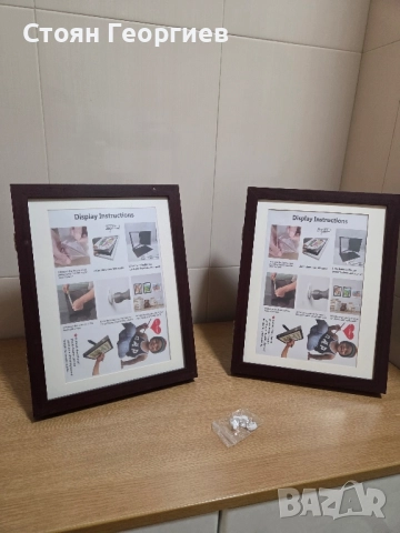 2 броя дървена рамки за снимки 34×25см