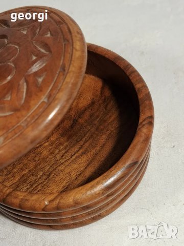 дърворезбована дървена кутия за бижута    23/2, снимка 3 - Декорация за дома - 48184260