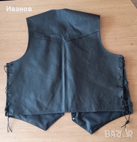 Кожен елек, снимка 2 - Други - 54337526