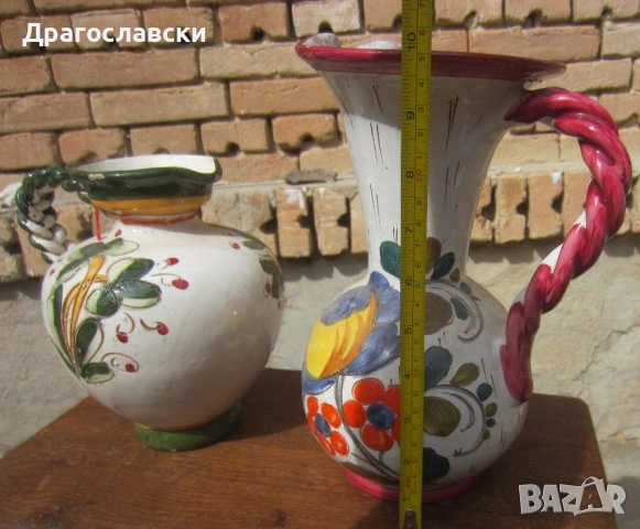 керамика керамична ваза / стомна и Глазиран Битов зелен Керамичен Съд с Капак, кутия, керамика ваза, снимка 8 - Кутии за храна - 10689741