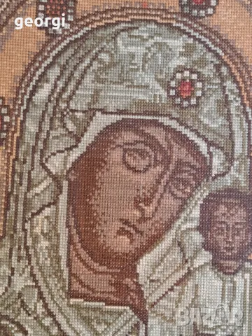 гоблен Казанската Мадона , снимка 4 - Гоблени - 49663634